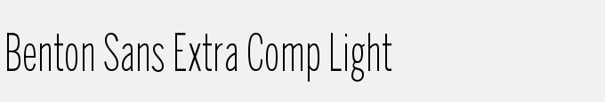 Benton Sans Extra Comp Light